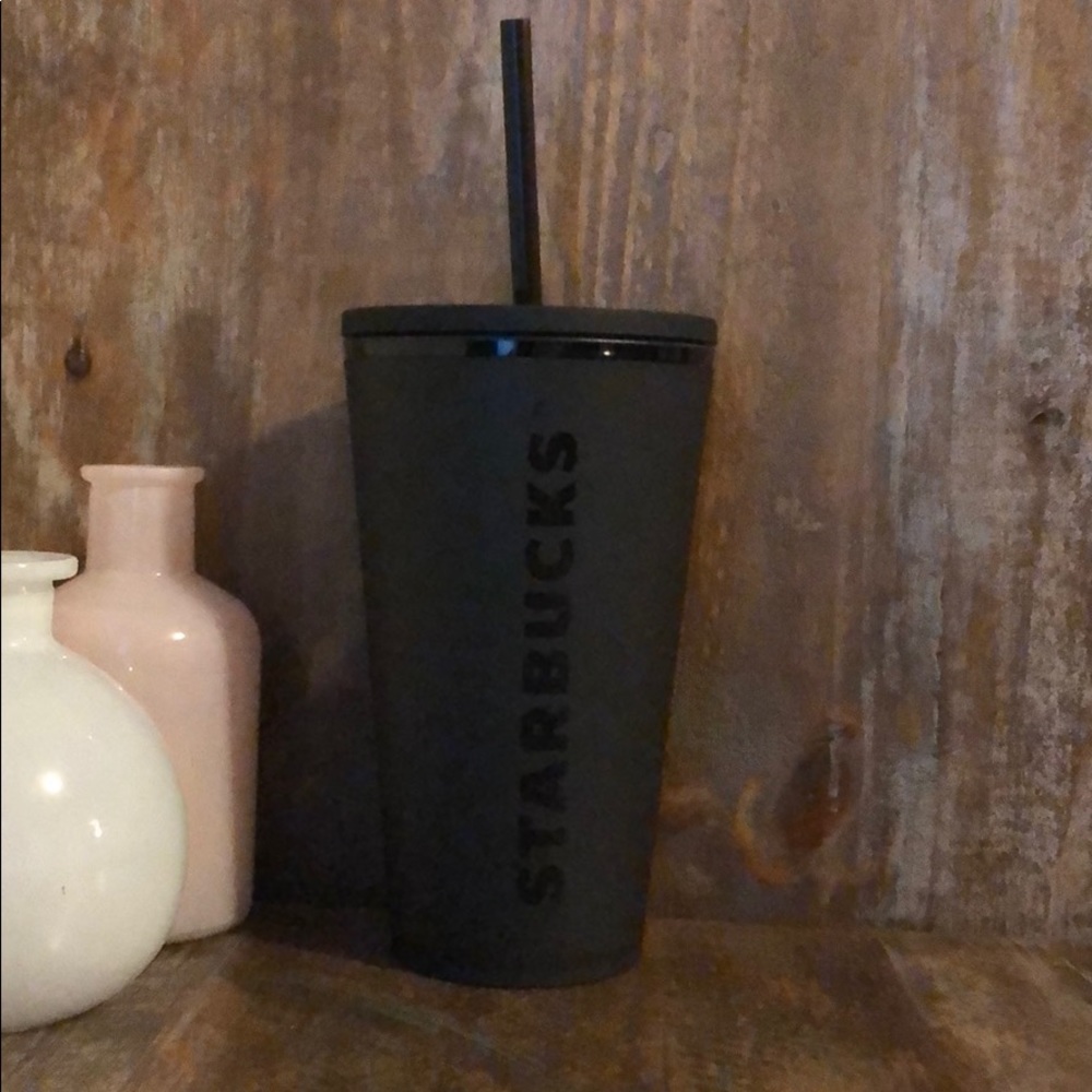 Starbucks Black Matte Acrylic Tumbler Grande 16oz